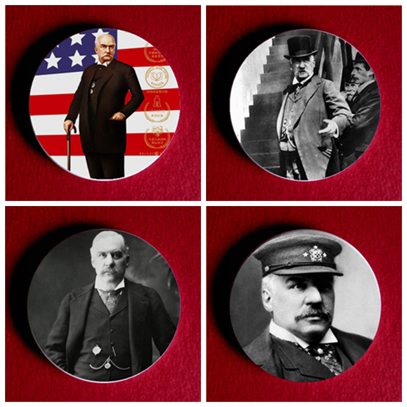 皮尔庞特摩根胸章纪念品礼物胸针morgan徽章礼物挂件周边配件胸牌