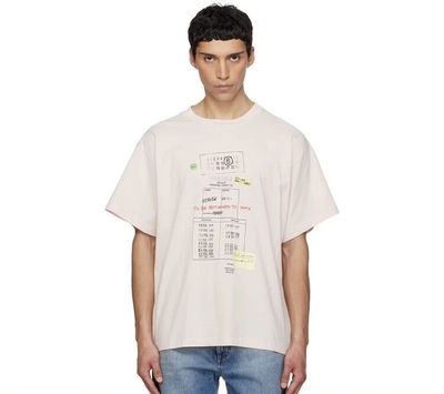 MM6同款马吉拉印花短袖