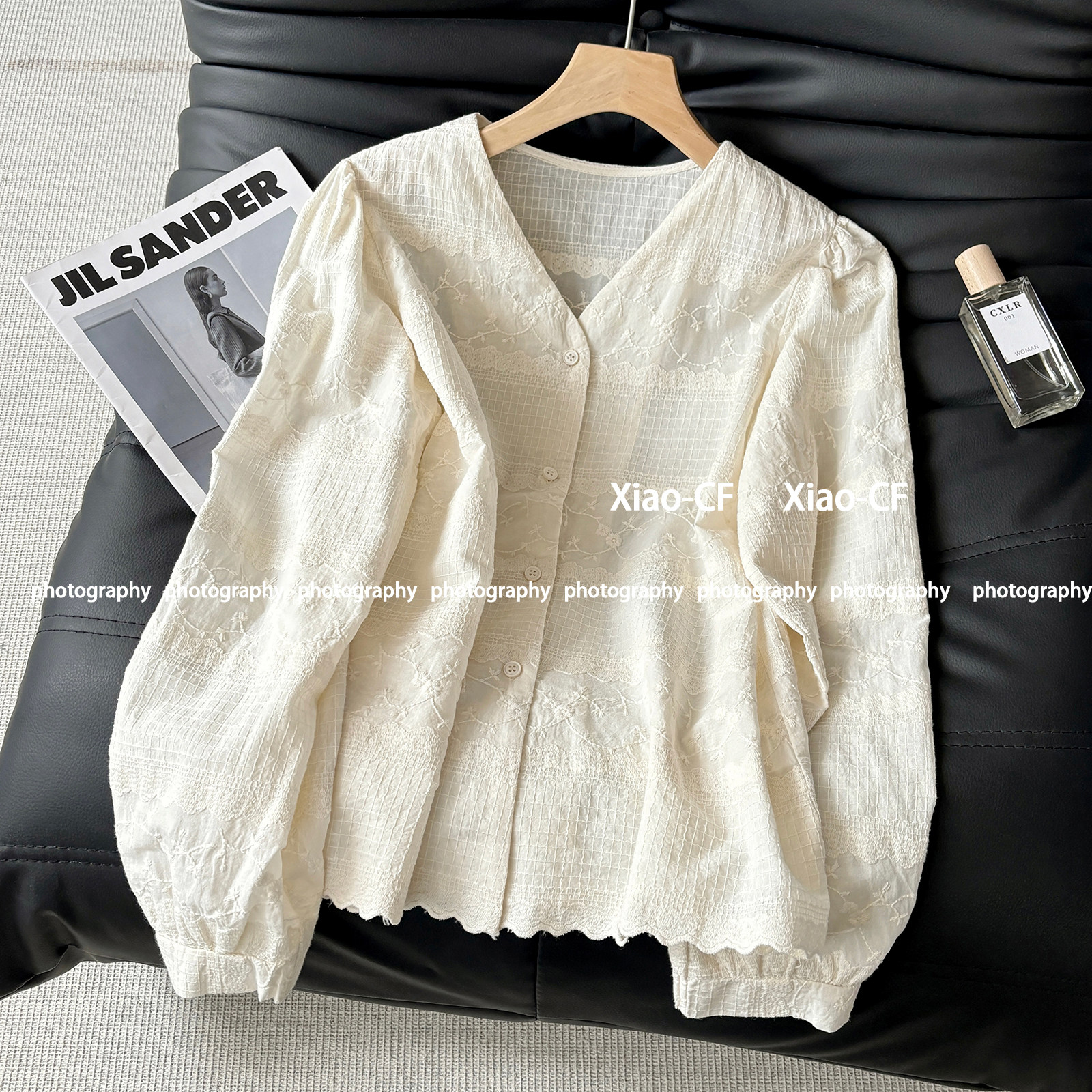 法式复古杏色长袖衬衫女2025春秋新款V领单排扣衬衣百搭氛围小衫,女装/女士精品,衬衫,淘宝优惠券,粉丝福利购,淘宝优惠卷