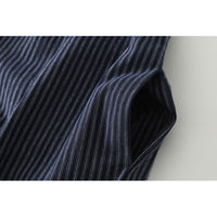 American retro style blue and white striped cotton and linen one-piece pants for women, summer halter wide-leg loose, versatile and slimming casual pants thumbnail 4