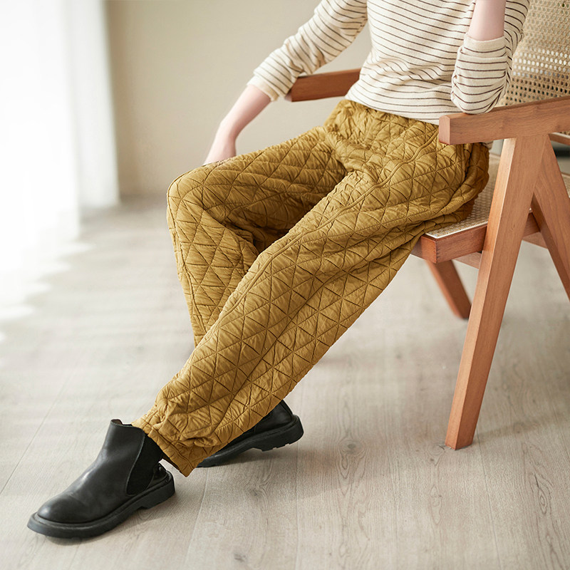 复古菱格棉裤女外穿秋冬胖mm夹棉加厚保暖哈伦裤大码宽松灯笼裤潮,女装/女士精品,棉裤/羽绒裤,淘宝优惠券,粉丝福利购,淘宝优惠卷