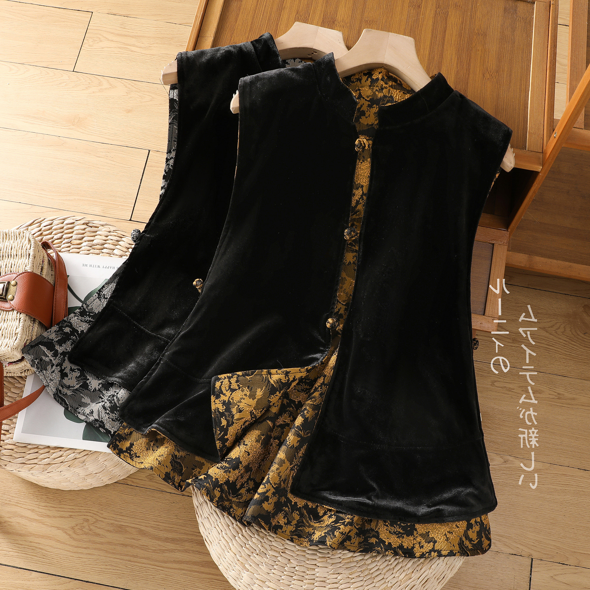 新中式盘扣唐装马甲背心女春秋高级感复古国风两面穿坎肩马夹上衣,女装/女士精品,马夹,淘宝优惠券,粉丝福利购,淘宝优惠卷