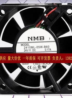 全新NMB 2410ML-05W-B60/B69 6025 24V 0.17A 6厘米 变频器 ABB