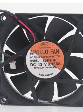 Toyo APOLLO FAN 80F4HR 8CM 8015 12V 0.165A 大风量 散热风扇