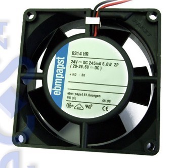 8314HR 24V 245MA 6.0W德国ebm 80*80*32高端变频器风扇