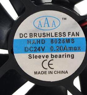 DC BRUSHLESS FAN HAHD-8026M 24V 0.20A 8025 8CM 散热风扇