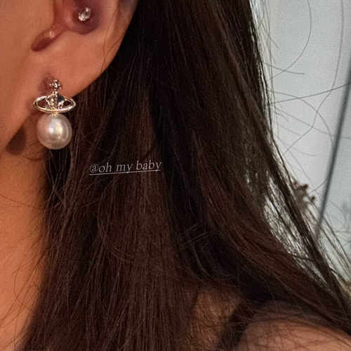 隐形耳夹无耳洞可戴土星珍珠