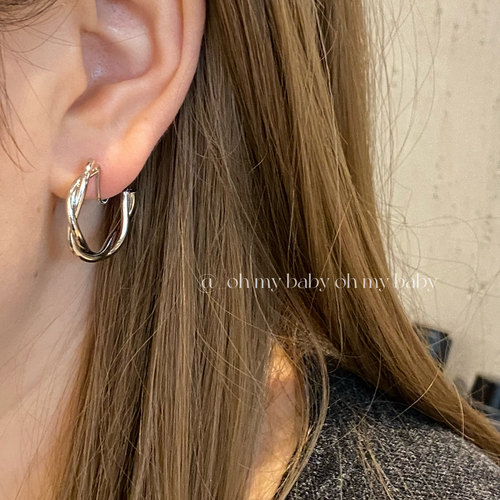 蚊香盘耳夹无耳洞可戴麻花耳圈