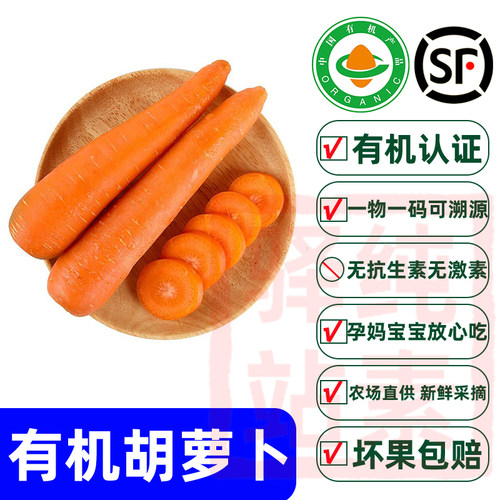 有机认证胡萝卜沈佳农纯素食