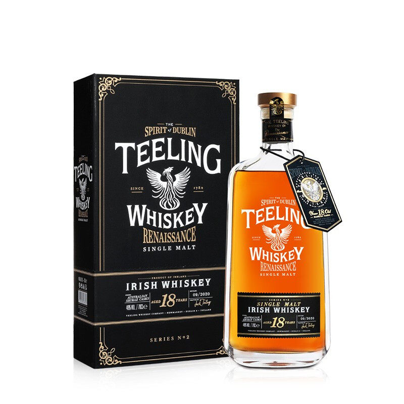 帝霖TEELING爱尔兰18年单一麦芽威士忌  文艺复兴18年（第三卷）