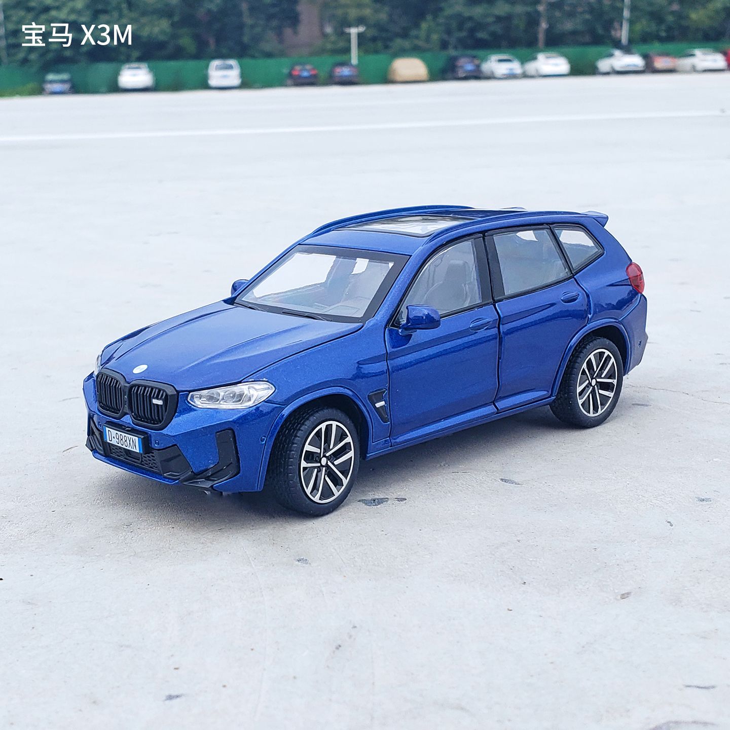 1/32宝马X3M越野车合金汽车模型仿真声光回力玩具车摆件男孩礼物
