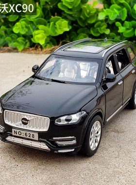 1:32 xc90合金汽车模型SUV越野仿真车模声光回力玩具车摆件