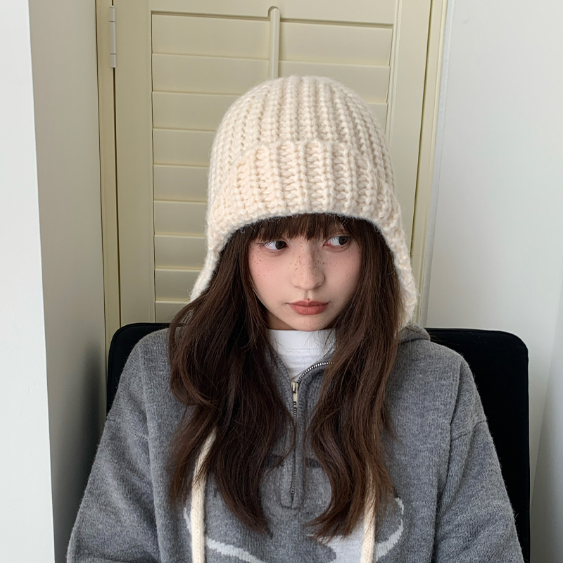 2025秋冬季新款毛线针织帽子日常
