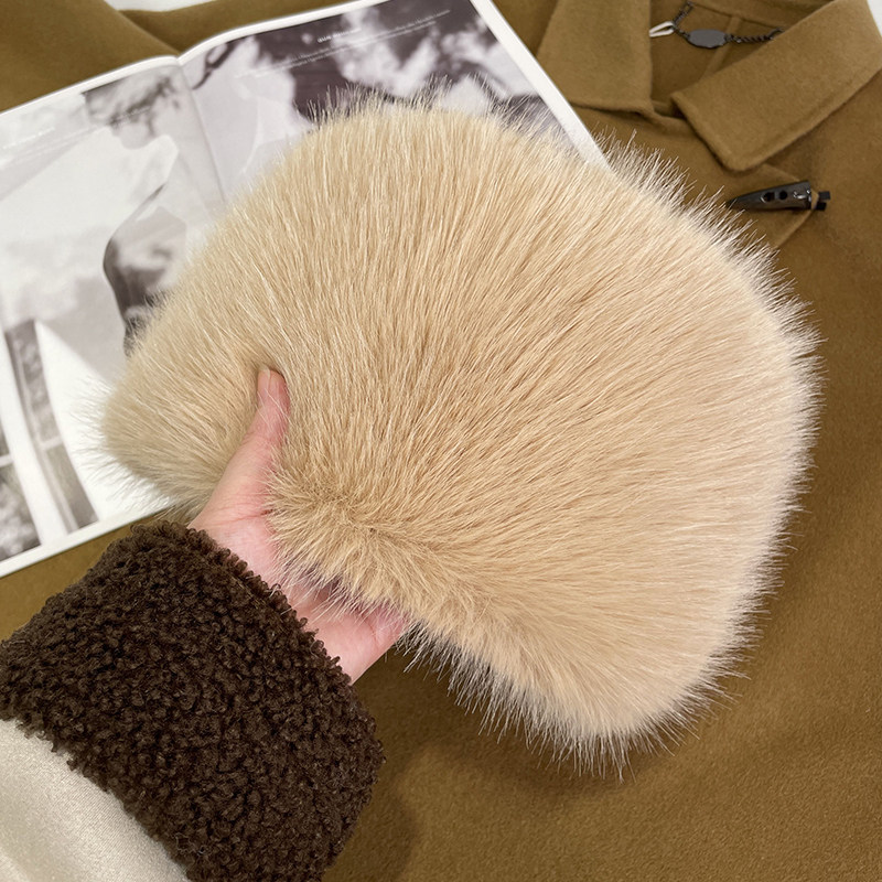 帽子女冬季甜美加厚时尚保暖包头水桶帽护耳毛毛百搭毛绒绒渔夫帽