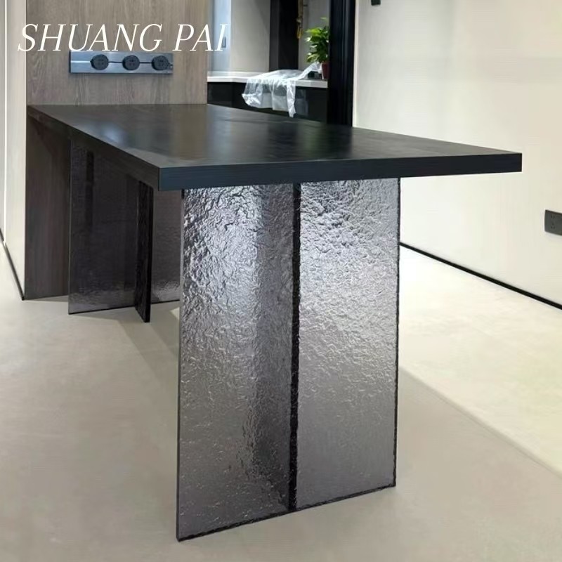 水波纹亚克力桌腿石头纹黑色渐变餐桌支架桌脚冰裂纹支撑架可定制,基础建材,亚克力板,淘宝优惠券,粉丝福利购,淘宝优惠卷