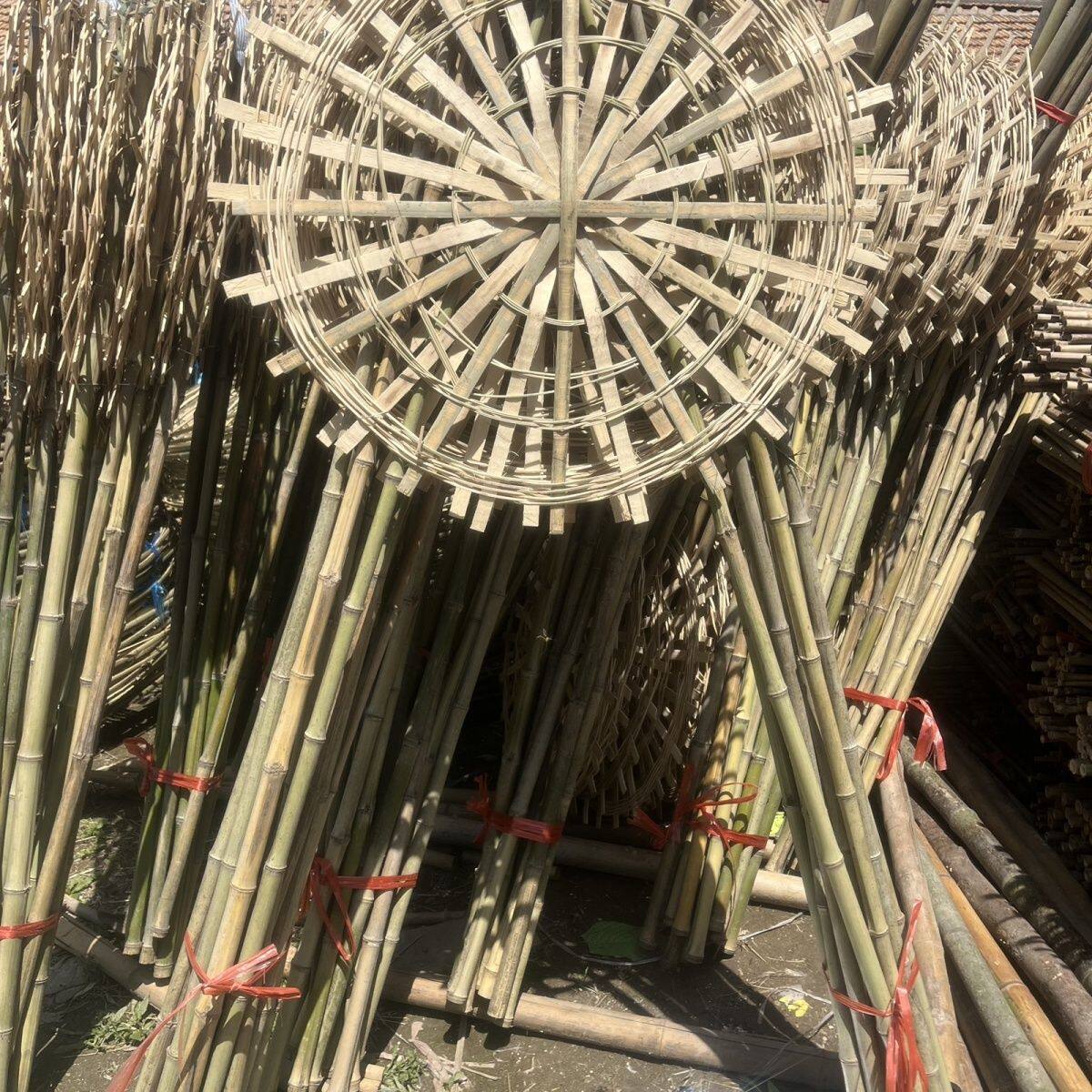 鲜花花圈架子竹编花圈