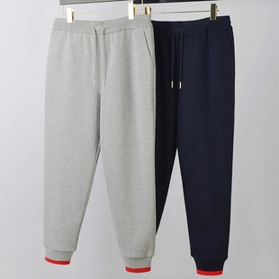 tb卫裤 女情侣装 休闲针织长裤 小脚加厚纯棉运动裤 潮 子男修身 秋冬季