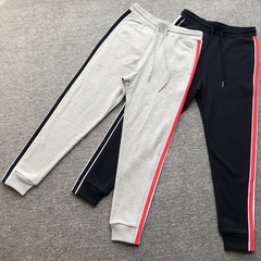 秋冬季tb卫裤男束脚小脚休闲长裤子大码修身纯棉运动裤女情侣装潮