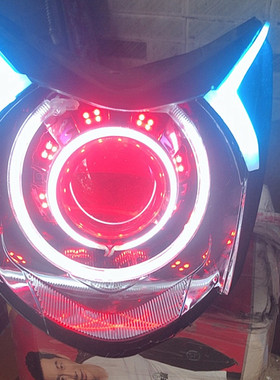 天使眼光圈改装 日行灯PC124MM131MM146MM鬼火迅鹰天使眼半圆光圈