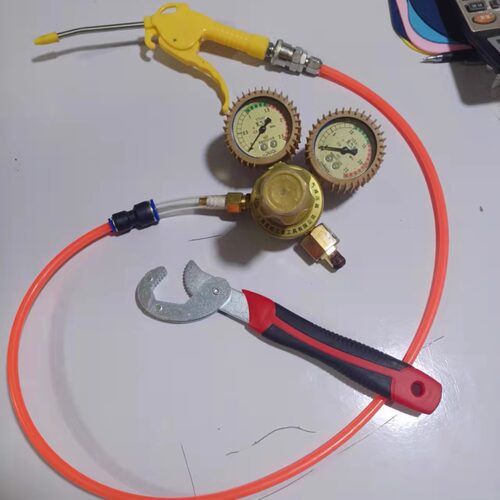 高压低压氦气减压阀充气枪地爆球充气工具飘空气球双表测压设备