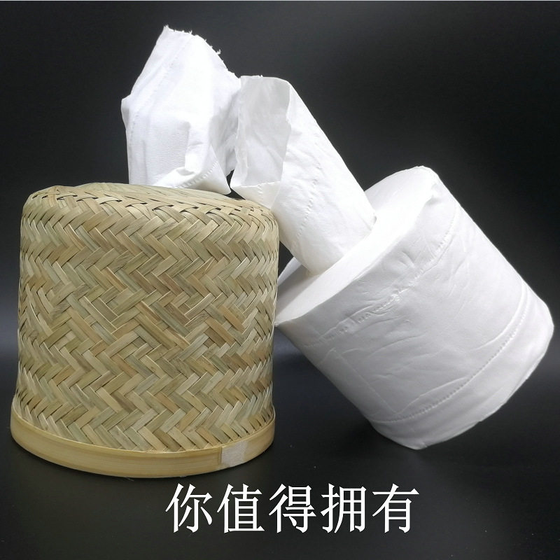 简约创意竹质纸巾盒田园风实用卫