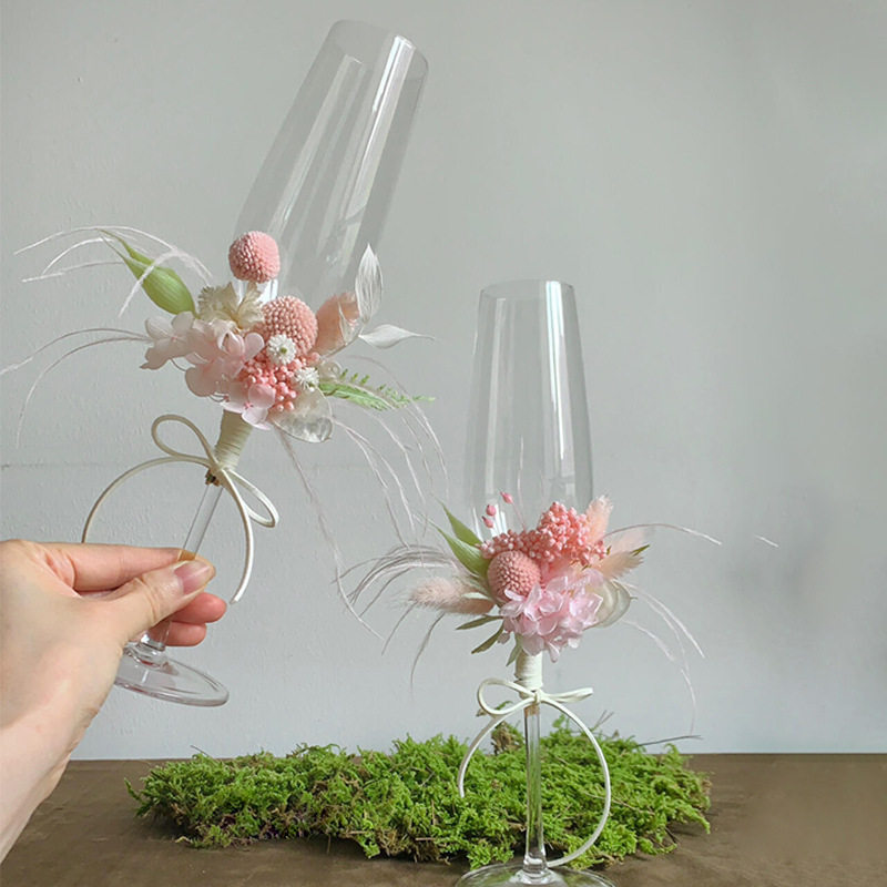 diy干花永生花花艺花束婚礼敬酒