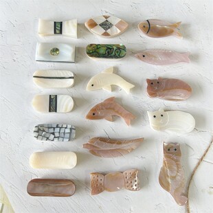 厂家直销贝壳筷子架餐具筷托酒店餐厅摆台贝壳筷子垫搁放筷子支架