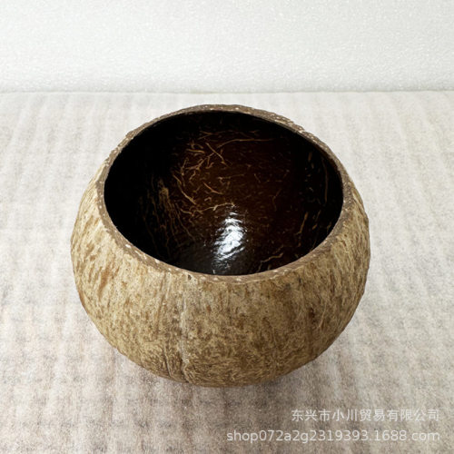 天然椰子壳蜡烛碗椰壳香薰容器灌