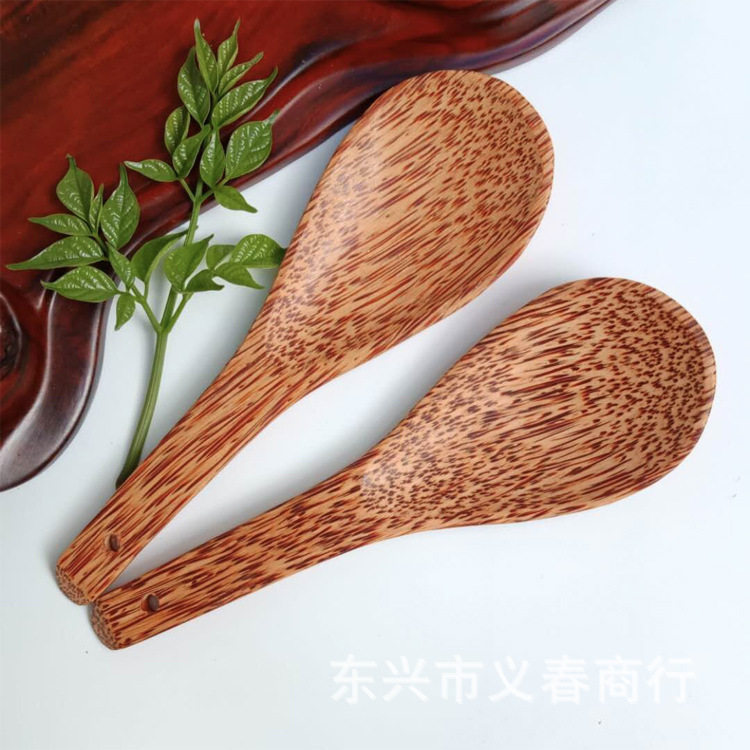 椰木饭勺实木汤勺不粘锅特色木
