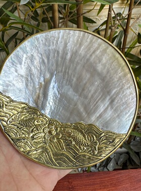 贝壳扇贝海螺扇贝制品工艺黄碟贝