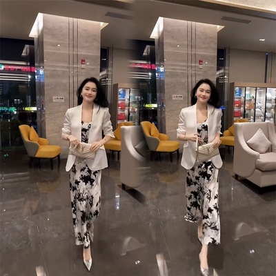 西装外套连衣裙高级感两件套潮