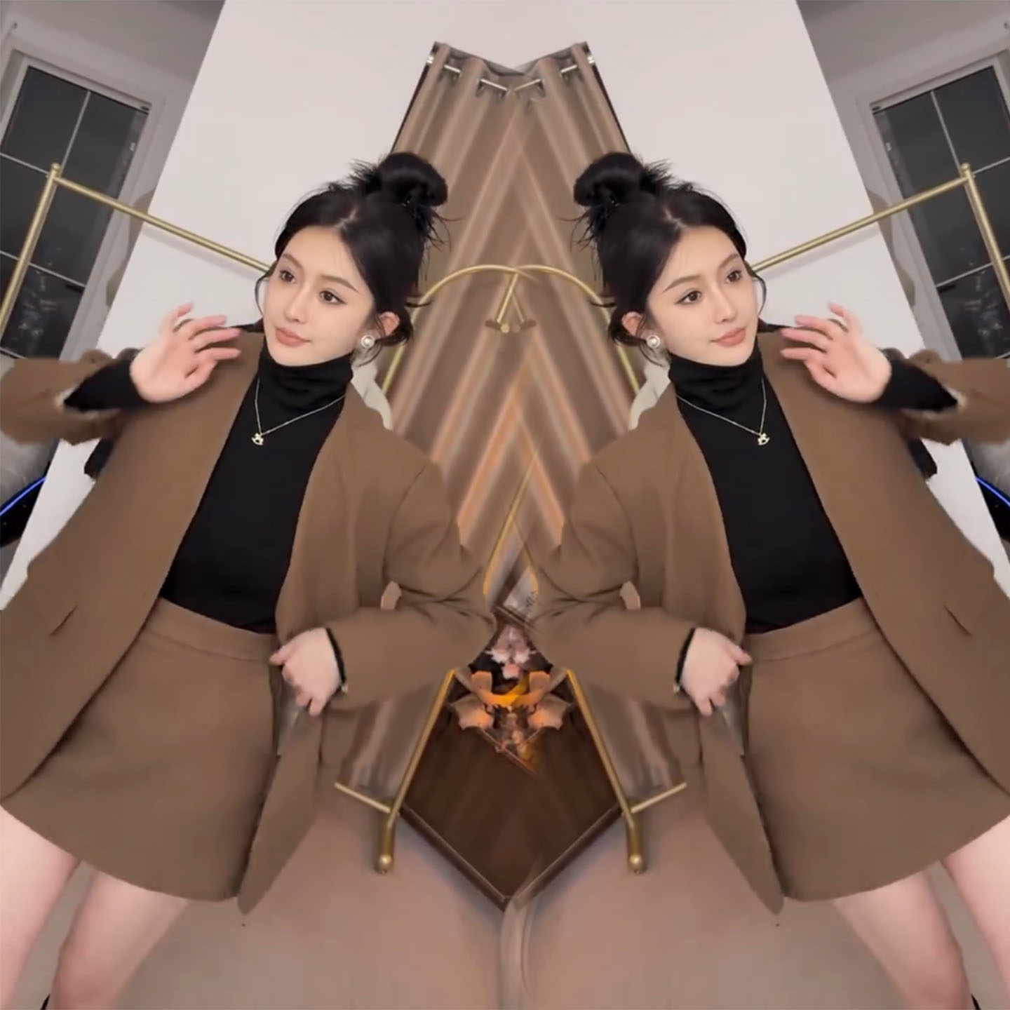 韩系百搭时尚高级感西装外套裙子套装女秋冬显瘦通勤职业装两件套