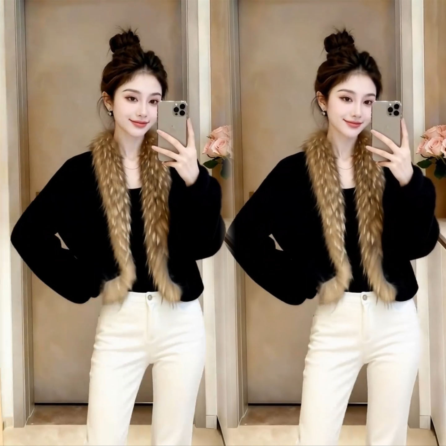 2025冬季高级感千金毛毛短外套女气质时尚百搭名媛毛茸茸显瘦上衣,女装/女士精品,短外套,淘宝优惠券,粉丝福利购,淘宝优惠卷