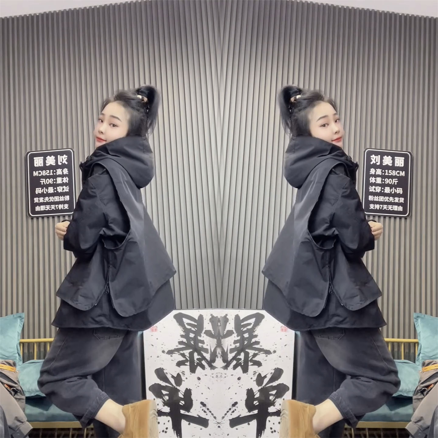 欧货2025秋季新款韩版个性宽松女加棉冲锋衣风衣外套连帽时尚休闲