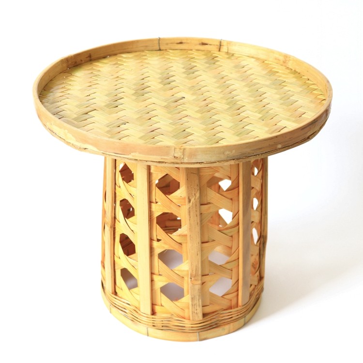 云南农家傣族手抓饭手工简约圆桌竹编饭桌竹篾编织品茶桌室内装饰在类目 特色手工艺, 地区民间特色手工艺, 竹编/竹雕中 - 来自Buy2taobao.com提供专业的淘宝代购服务