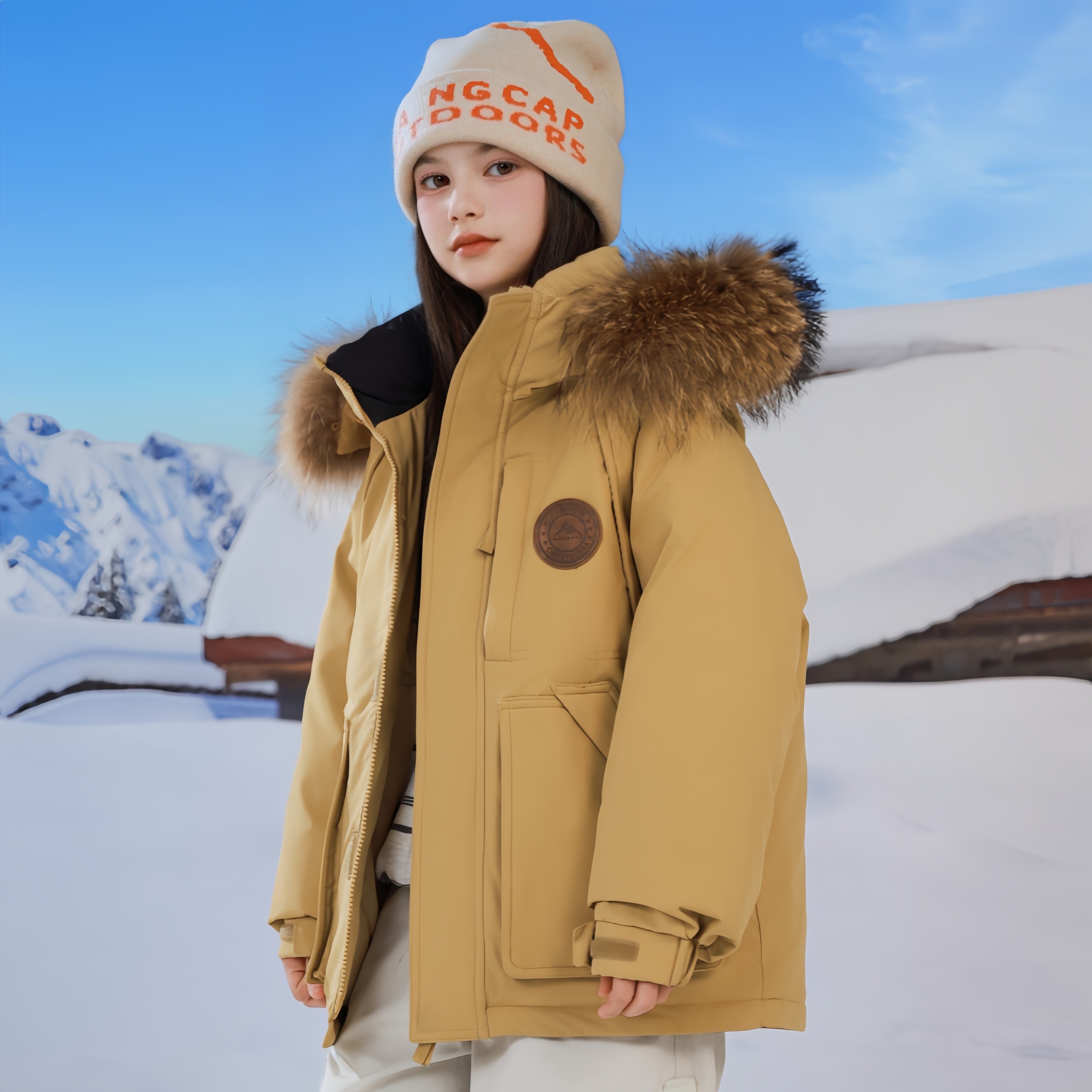 2025新款洋气儿童羽绒服男女童中长款中大童工装冬季加厚保暖外套,童装/婴儿装/亲子装,羽绒服,淘宝优惠券,粉丝福利购,淘宝优惠卷