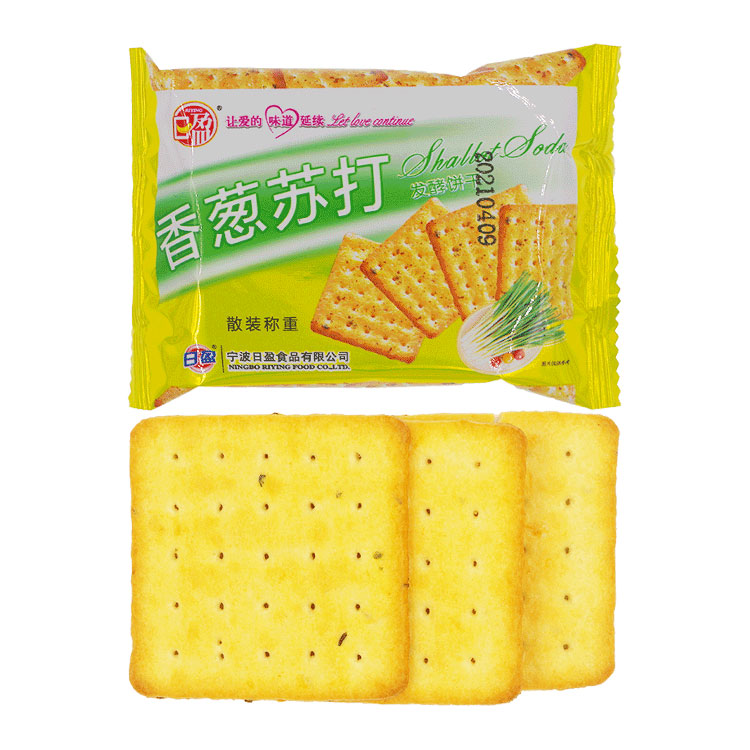 日盈香葱苏打饼干咸味发酵休闲零食早餐下午茶点心小包装散称解馋