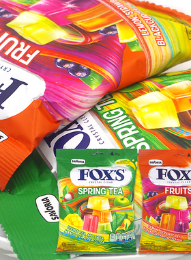 FOX'S霍士 水晶糖水果味/四季茶风味 90g/包