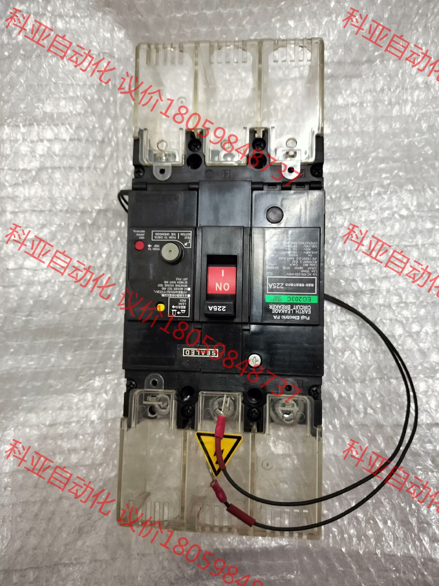 日本富士漏电EG203C，3P 225A，二手拆机，功能包好