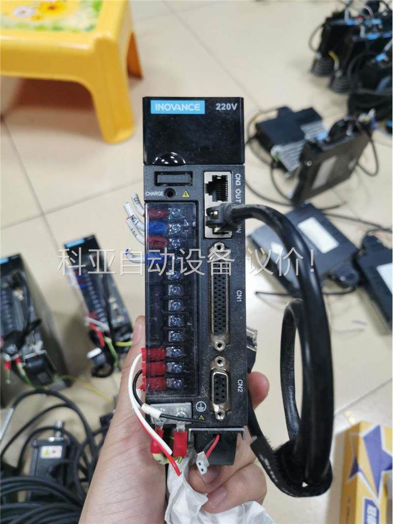 汇川伺服电机400W，驱动型号IS620NS2R8l，仓库有(议价)