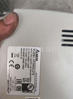 台达变频器,0.2kw，型号VFD002L21A，数量2，单(议价)