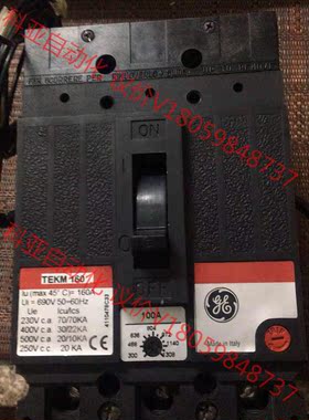 美国通用TEKM 160断路器，3P100A，原装进口，全新