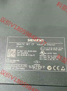 6GK7443-1EX20-0AB0的CP通信卡件，由于燃机