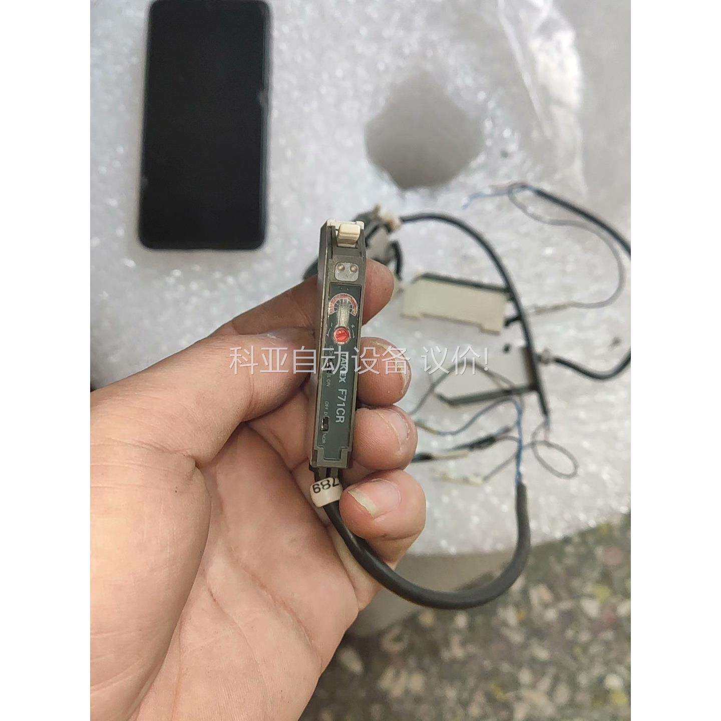 日本TAKEX竹中光纤放大器手动调节F71CR光电传感器，拆（议价）