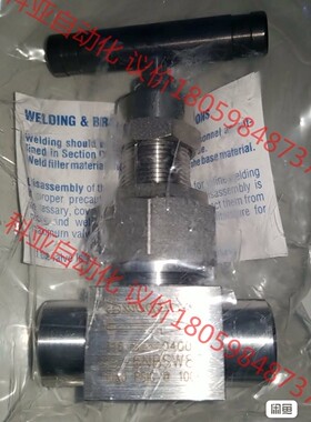 Swagelok SS-6NBSW8T 3/8 焊接针阀