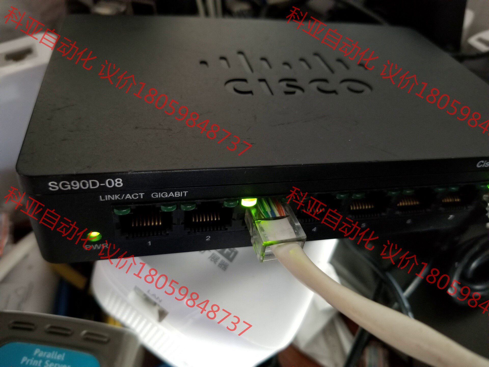 思科SG90D-08 cisco 8口千兆交换机 ，功能正常