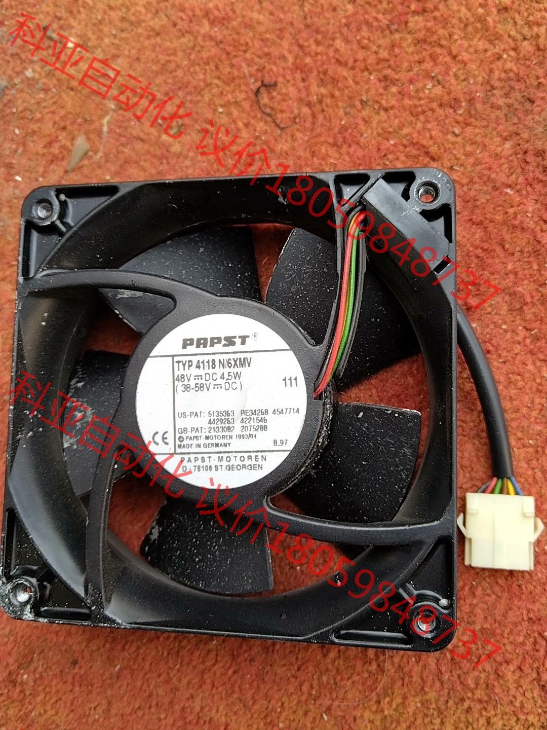 德国PAPST 风扇 TYP4118N/6XMV  48V