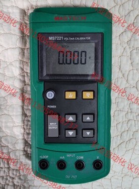 华仪MS7221电流电压校准仪，机器正常使用，成色很差，缺电
