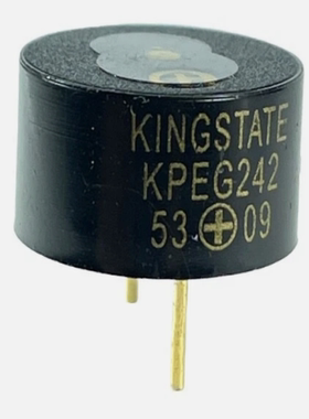 原装进口现货KPEG242 KINGSTATE电源蜂鸣器压电式 13.7mm 高7.6mm