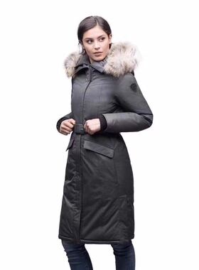 Nobis2022年千颂伊明星同款中长款羽绒服女鹅绒加厚显瘦外套韩版